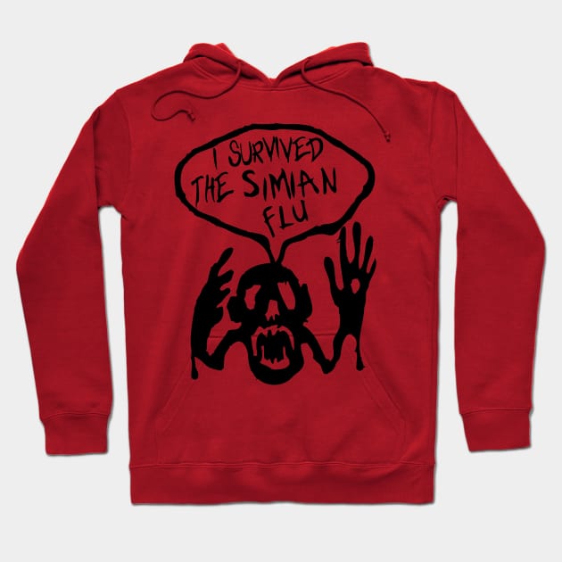 I survived the Simian Flu Hoodie by B4DW0LF